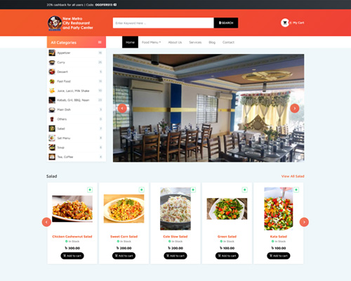 Best Restaurant Website Design in Bangladesh