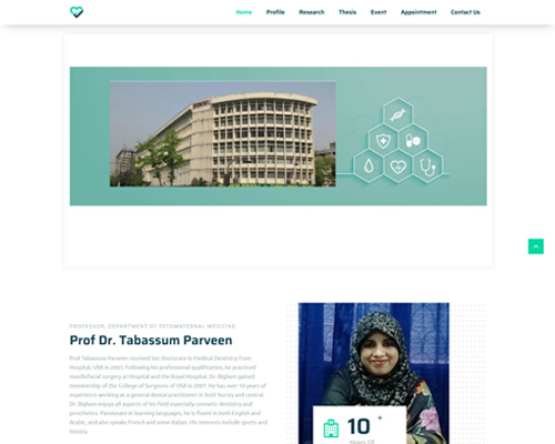 Doctor Website Design in Bangladesh